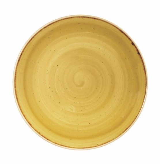 Stonecast Mustard Seed Yellow Coupe Plate