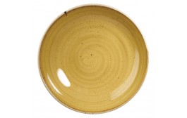 Stonecast Mustard Seed Yellow Coupe Plate