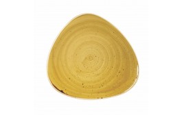 Stonecast Mustard Seed Yellow Triangle Plate