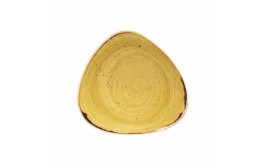 Stonecast Mustard Seed Yellow Triangle Plate