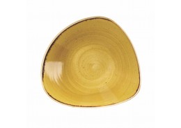 Stonecast Mustard Seed Yellow Triangle Bowl
