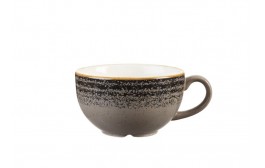 Homespun Charcoal Black Cappuccino Cup