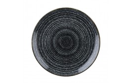 Homespun Charcoal Black Coupe Plate