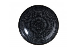 Homespun Charcoal Black Coupe Bowl