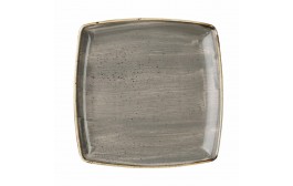Stonecast Peppercorn Grey Deep Square Plate