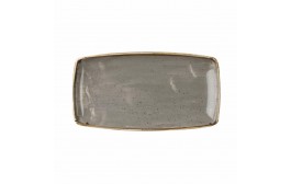 Stonecast Peppercorn Grey Oblong Plate