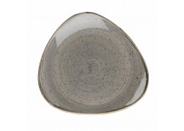 Stonecast Peppercorn Grey Triangle Plate