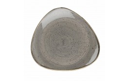 Stonecast Peppercorn Grey Triangle Plate