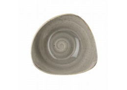 Stonecast Peppercorn Grey Triangle Bowl