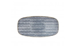 Homespun Slate Blue Chefs' Oblong Plate