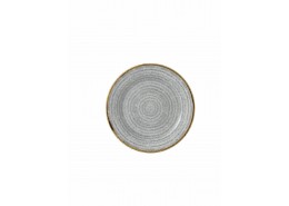 Homespun Stone Grey Rimmed Plate