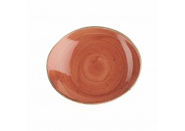 Stonecast Spiced Orange Oval Coupe Plate