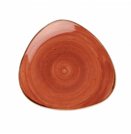 Stonecast Spiced Orange Triangle Plate