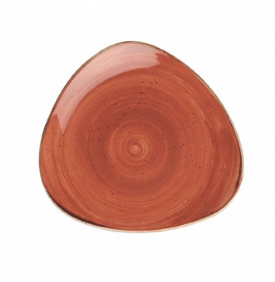 Stonecast Spiced Orange Triangle Plate