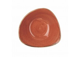 Stonecast Spiced Orange Triangle Bowl