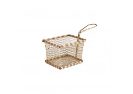 Serving Fry Baskets Rectangular Copper