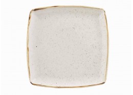 Stonecast Barley White Deep Square Plate