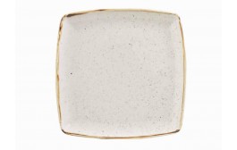 Stonecast Barley White Deep Square Plate