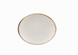 Stonecast Barley White Oval Coupe Plate