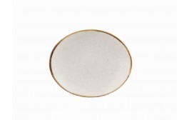 Stonecast Barley White Oval Coupe Plate