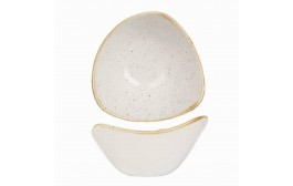 Stonecast Barley White Triangle Bowl