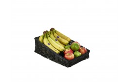 Wicker Display Basket Black