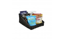 Wicker Display Basket Black