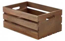 Wooden Crate Dark Rustic Finish