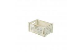 Wooden Crate White Wash Finish