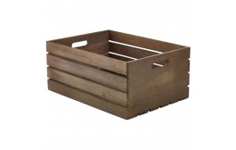 Wooden Crate Dark Rustic Finish