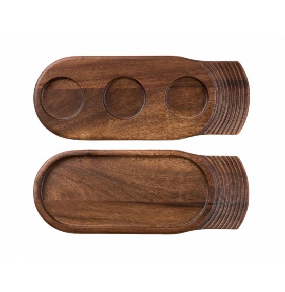 Medium Single Handled Wooden Tray