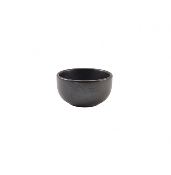 Terra Porcelain Black Round Bowl