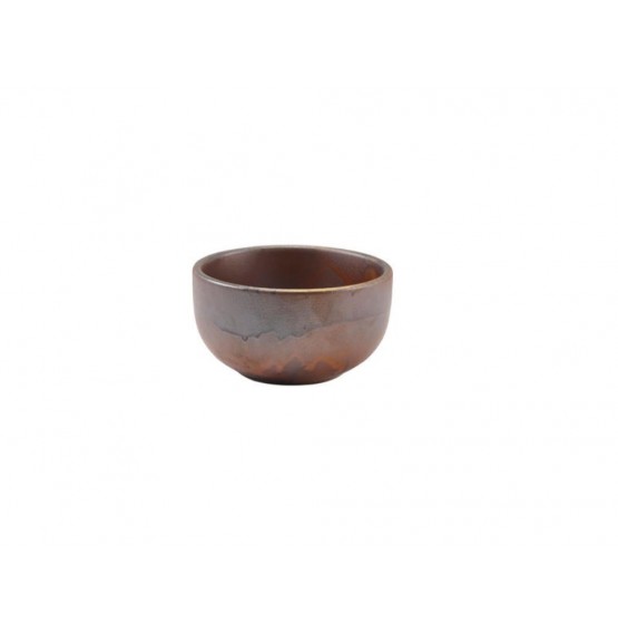 Terra Porcelain Rustic Copper Round Bowl