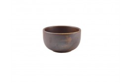 Terra Porcelain Rustic Copper Round Bowl