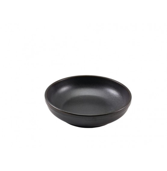 Terra Porcelain Black Coupe Bowl