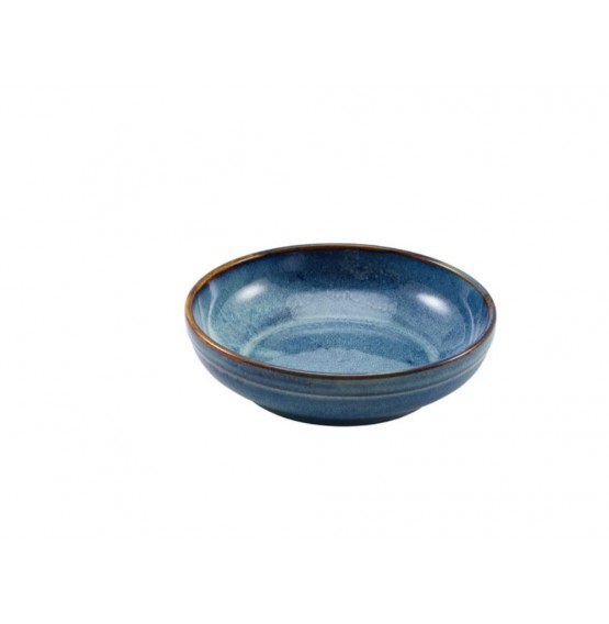 Terra Porcelain Aqua Blue Coupe Bowl