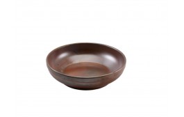 Terra Porcelain Rustic Copper Coupe Bowl