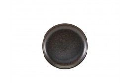 Terra Porcelain Black Coupe Plate