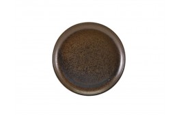 Terra Porcelain Black Coupe Plate