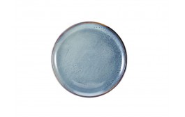 Terra Porcelain Aqua Blue Coupe Plate