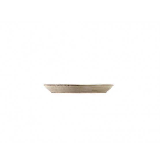 Terra Porcelain Grey Coupe Plate