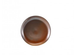 Terra Porcelain Rustic Copper Coupe Plate