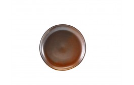 Terra Porcelain Rustic Copper Coupe Plate