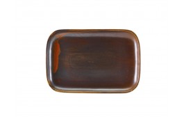 Terra Porcelain Rustic Copper Rectangular Plate