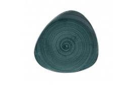 Patina Rustic Teal Triangle Plate