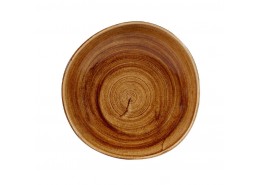 Patina Vintage Copper Organic Round Bowl