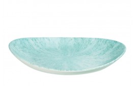 Stone Aquamarine Oval Coupe Plate