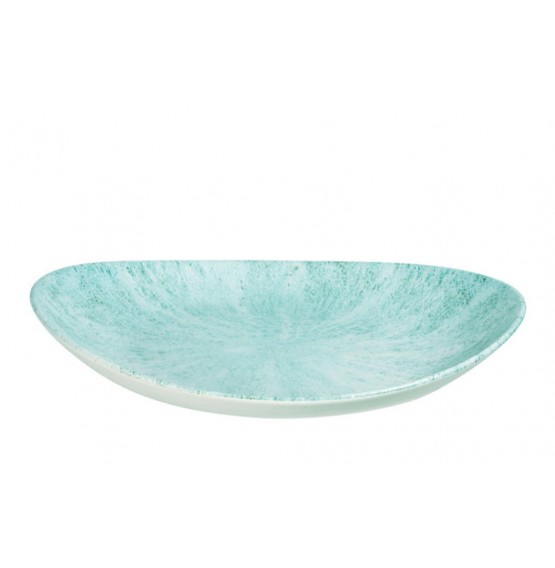 Stone Aquamarine Oval Coupe Plate