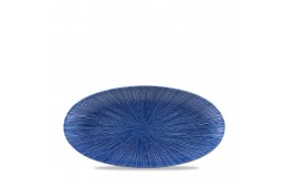 Agano Blue Chefs' Oval Plate