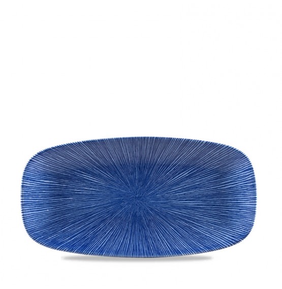 Agano Blue Chefs' Oblong Plate No.3